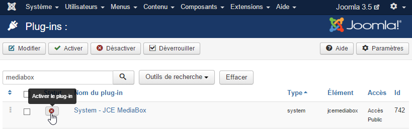 JCE MediaBox - Activation