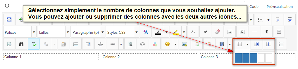 JCE Pro - Créer, ajouter et supprimer des colonnes JCE Pro - Créer, ajouter et supprimer des colonnes